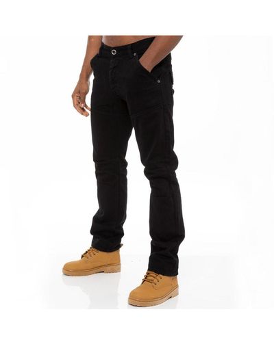 Enzo Denim Jeans Straight Leg - Black
