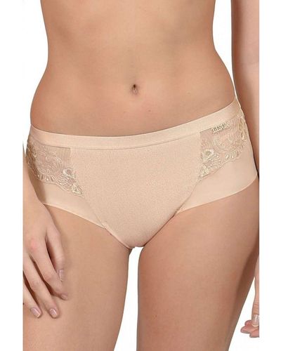 Lisca 'Caroline' High Waisted Knickers - Natural