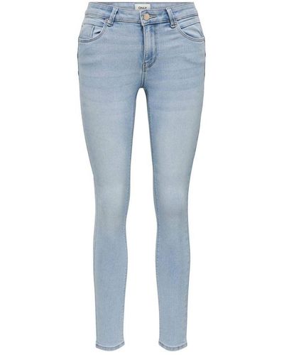 ONLY Push-up Skinny Jeans Onldaisy Light Blue Denim - Blauw