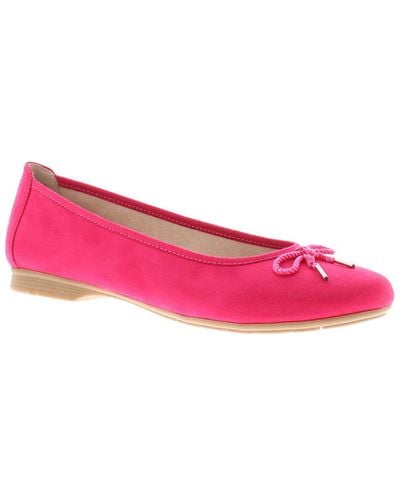 Jana Flat Shoes Ballerina Jilly Slip On Fuchia - Pink