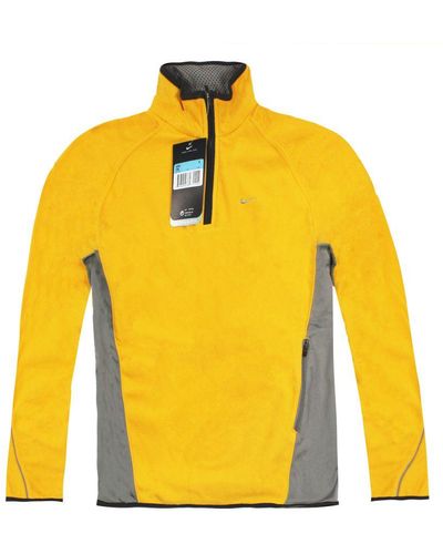 Nike Vintage Therma-Fit Long Sleeved Sweatshirt - Yellow