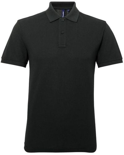 Asquith & Fox Short Sleeve Performance Blend Polo Shirt (Bottle) - Black