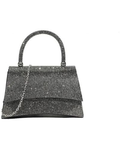 Where's That From 'Flick' Small Clutch Bag With Diamante Detail - Black