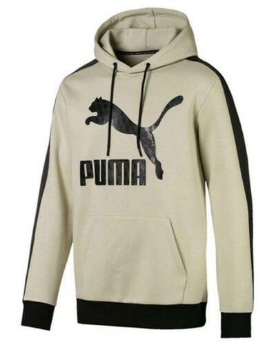 PUMA Luxe Pack Long Sleeve Pullover Hoodie 596739 32 - Grey