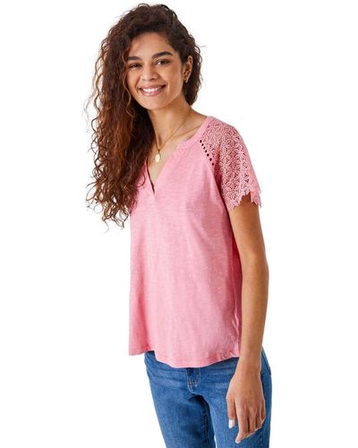 Roman Embroidered Sleeve Jersey T-Shirt