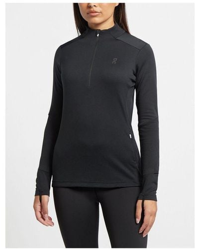 On Shoes 's On Running Performance Long Sleeve T-shirt In Black - Blauw
