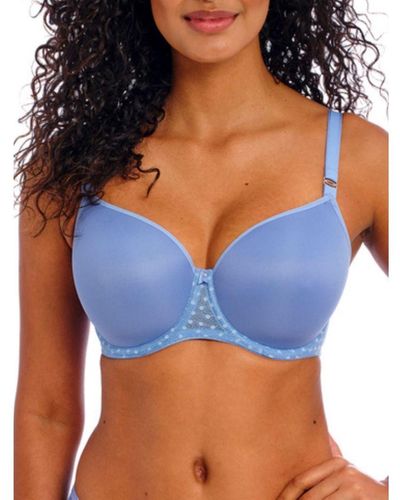 Freya Starlight Moulded Balcony T-shirt Bra Polyamide - Blue