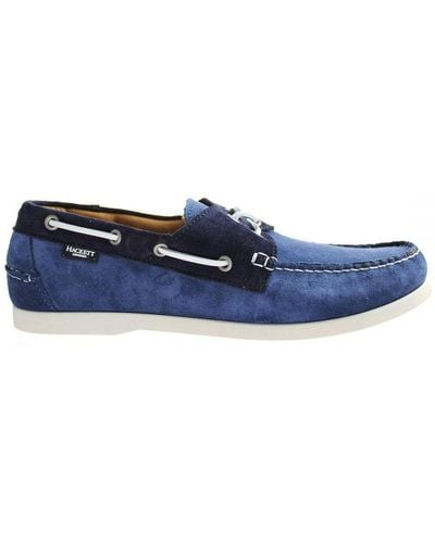 Hackett Boat Shoes Leather - Blue