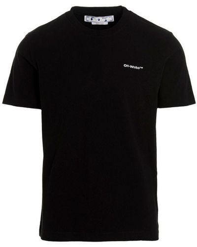 Off-White c/o Virgil Abloh Off- Wave Out! Design Slim Fit T-Shirt - Black