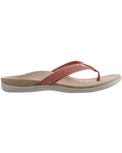 Vionic Casandra Pink Flip-flops - Brown