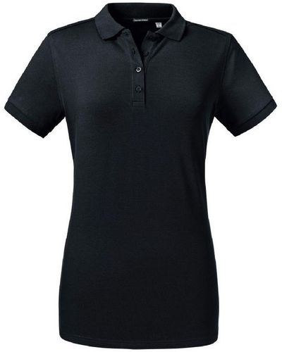 Russell Ladies Tailored Stretch Polo () - Black