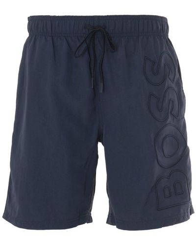 BOSS Bodywear Whale Swim Shorts - Blue
