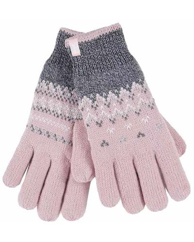 Heat Holders Nordic Fleece Lined Thermal Gloves - Pink