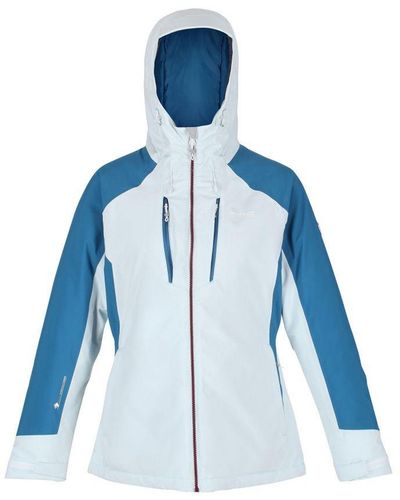 Regatta Ladies Highton Stretch Ii Waterproof Padded Jacket (Ice/ Sapphire) - Blue