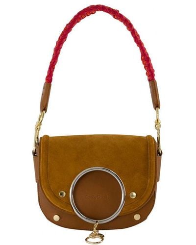 See By Chloé Mara Hobo Bag - See By Chloe - Caramello - Leather Calf Leather - Brown