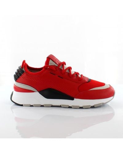 PUMA Rs-0 Sound Lace Up Red Trainers Running Slip On Shoes 366890 03