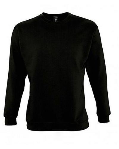 Sol's Uniseks Supreme Sweatshirt (zwart)