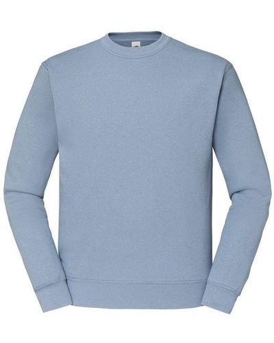 Fruit Of The Loom Classic 80/20 Raglan Sweatshirt (Mineral) - Blue