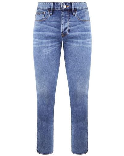 Emporio Armani J75 Slim Fit Jeans - Blue