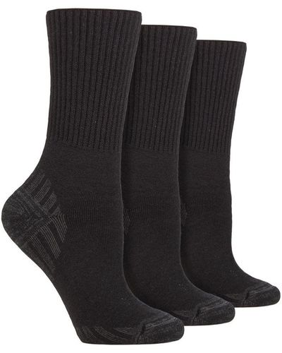 IOMI 3 Pack Diabetic Walking Socks For - Black
