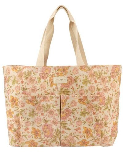 Laura Ashley Shoulder Bag Fabric - Natural