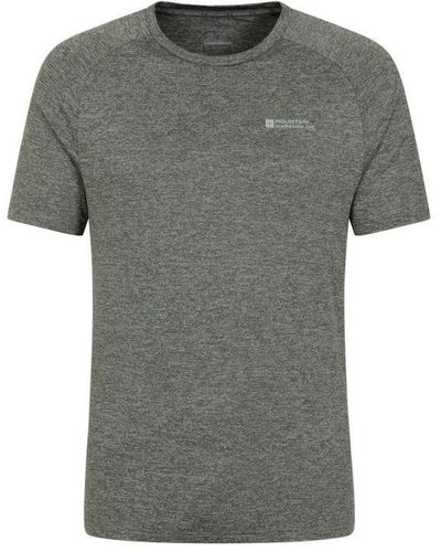 Mountain Warehouse Agra Striped Isocool T-Shirt (Dark) - Grey
