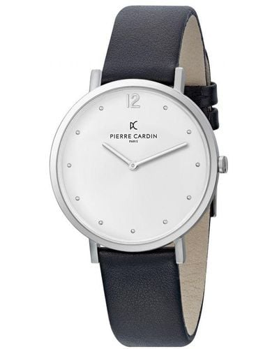 Pierre Cardin Belleville Simplicity Watch Cbv.1007 Leather - White