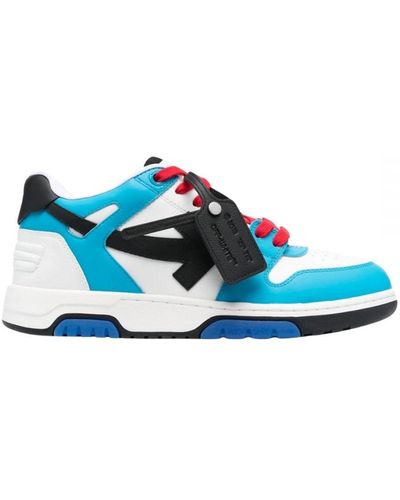 Off-White c/o Virgil Abloh Off- Out Of Office/ Leather Trainers - Blue