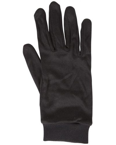 Mountain Warehouse Adult Silk Gloves () - Black