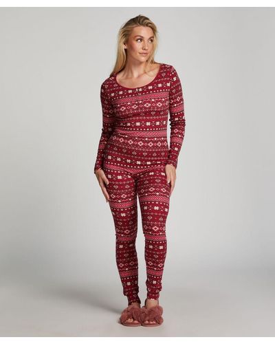 Hunkemöller Pyjamaset - Rood