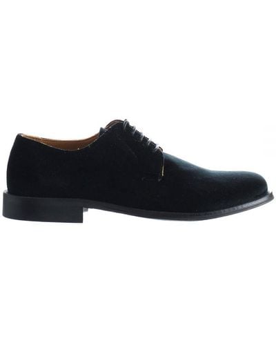 Hackett Derby Black Shoes Velvet