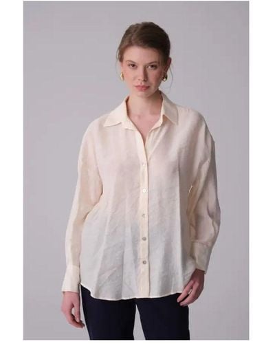 GUSTO Modal Relaxed Shirt - White