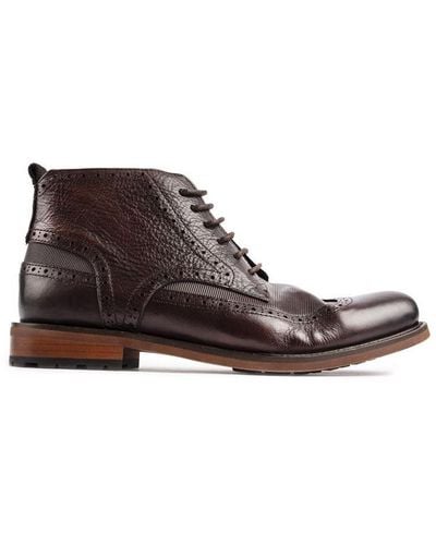 Sole Crafted Shears Brogue Boots - Brown