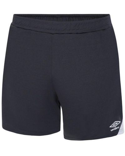 Umbro Total Training Shorts (koolstof/wit) - Blauw