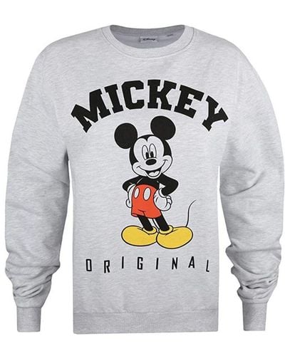 Disney Hello Mickey Mouse Sweatshirt (lichtgrijs/zwart)