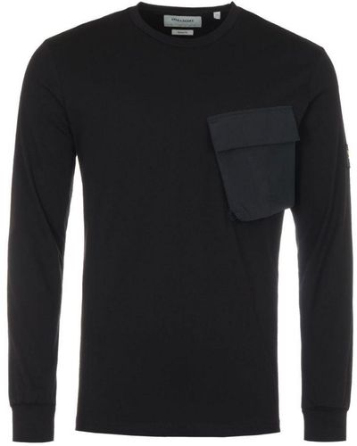 Lyle & Scott Long Sleeve Pocket T-Shirt - Black
