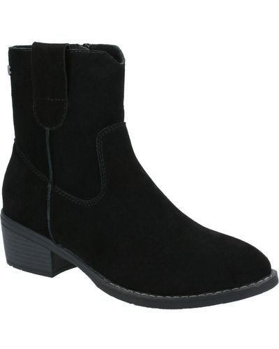 Hush Puppies Iva Ankle Memory Foam Boots - Black