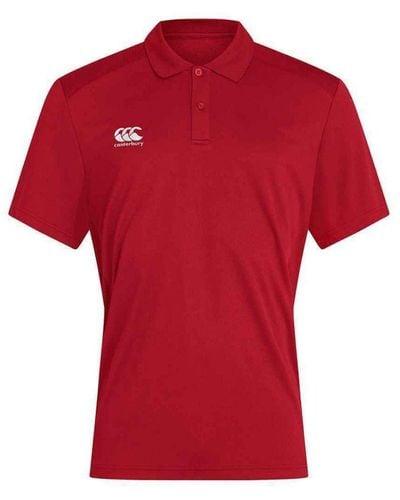 Canterbury Club Dry Poloshirt (rood)