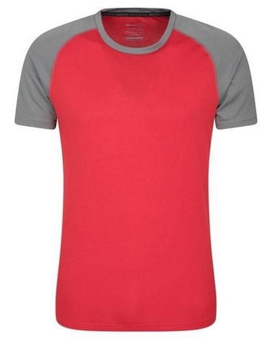 Mountain Warehouse Endurance Ademend T-shirt (rood/grijs)