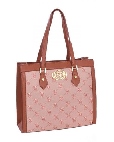 U.S. POLO ASSN. Tote Style Bag Biuhd6047Wvg - Pink
