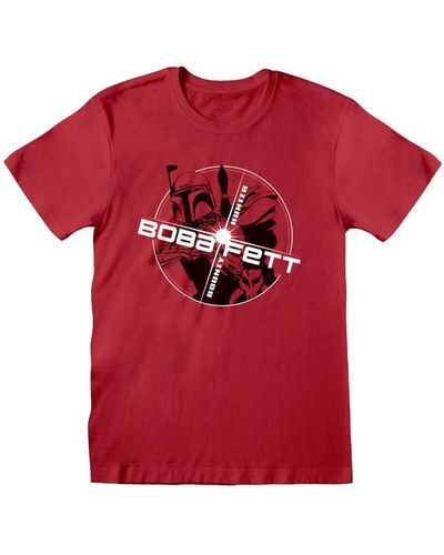 Star Wars Adult Boba Fett T-shirt - Red