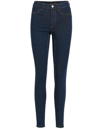 Vila Regular Skinny Jeans Cotton - Blue