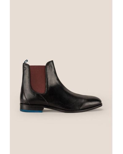 Oswin Hyde Dennis Leather Chelsea Boots - Black