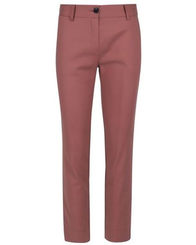Anonyme Designers Comfort Penelope Trouser Cotton - Red