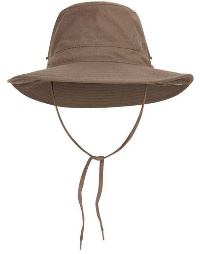 Mountain Warehouse Irwin Water Resistant Travel Hat () Cotton - Brown