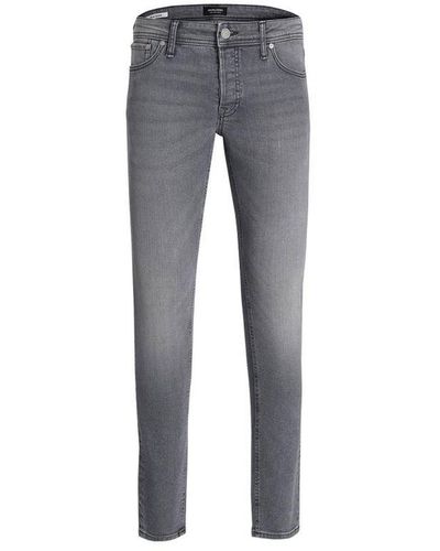 Jack & Jones Denim Jeans Slim Fit Cotton - Grey