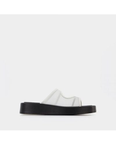 Elleme Gemini Slides -/black - Leather - White