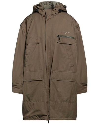 Off-White c/o Virgil Abloh Off- Reversible Coverall Military Jacket - Brown
