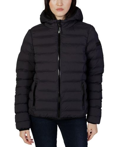 Gas Hooded Jacket With Zip Fastening - Black