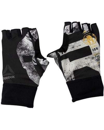 Reebok Spartan Race Fingerless Running Gym Gloves Black Bk2524 Textile